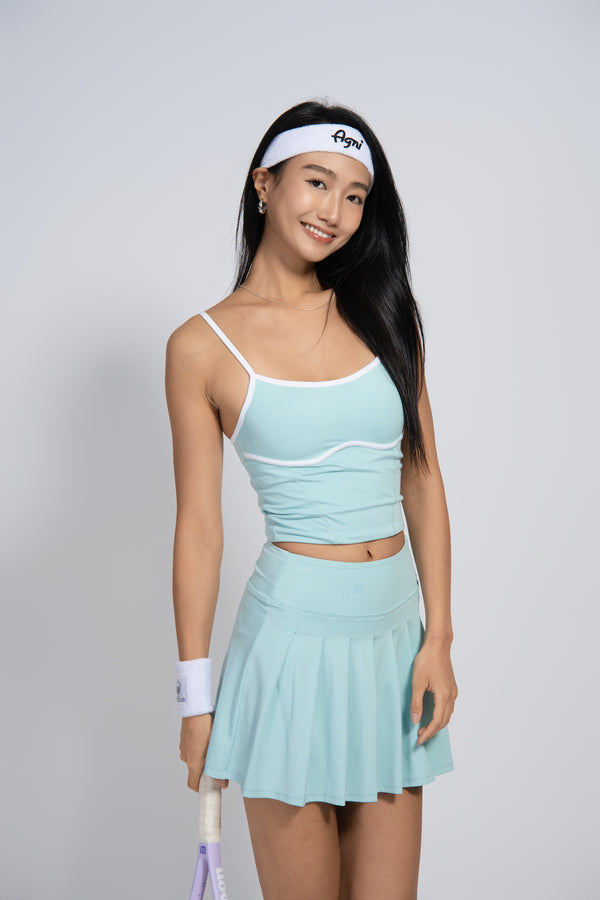 AGNI Pleated Skort - Tiffany