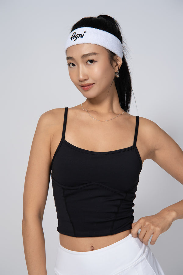 Corset Bra Top - Black/Black