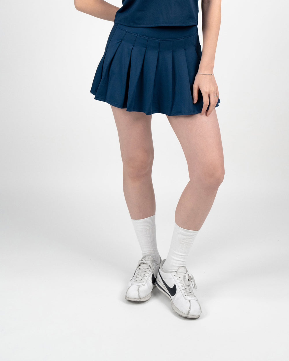 AGNI Pleated Skort - Navy