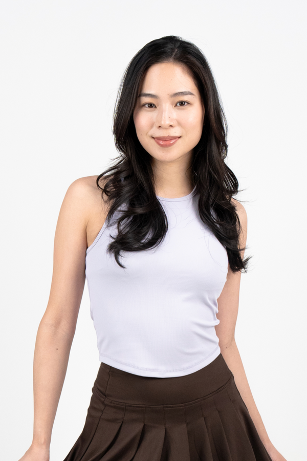 Everyday Ribbed Bra Tank - Light Violet