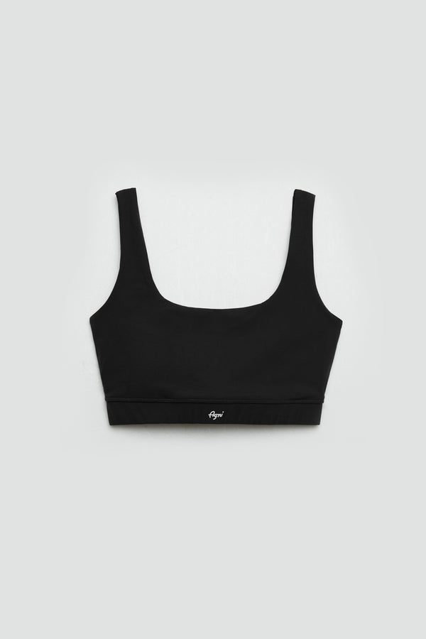 Daily Square Neck Bra - Black
