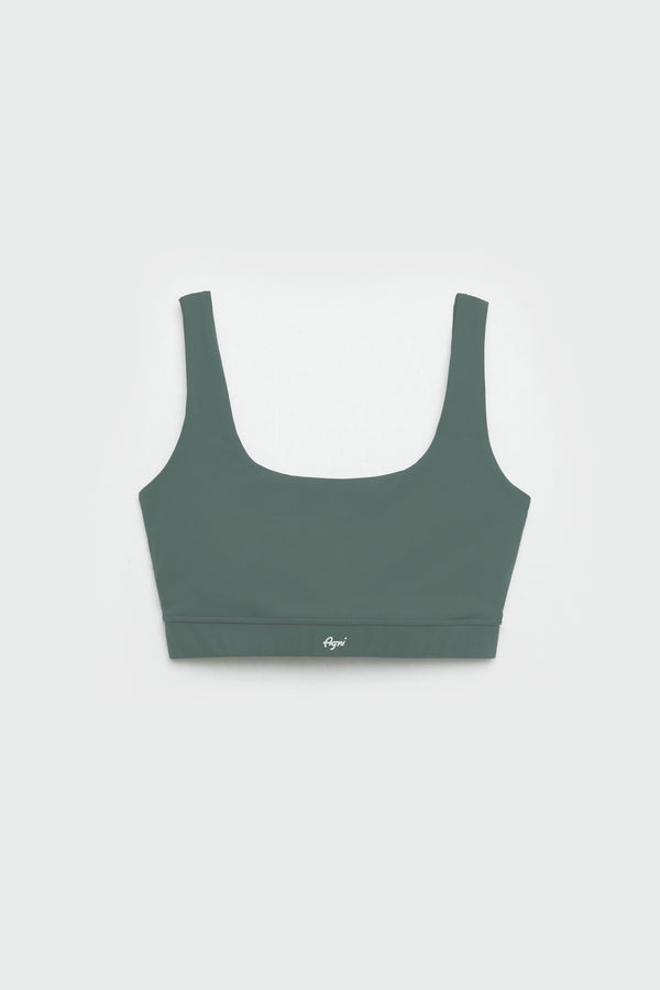 Daily Square Neck Bra - Sage